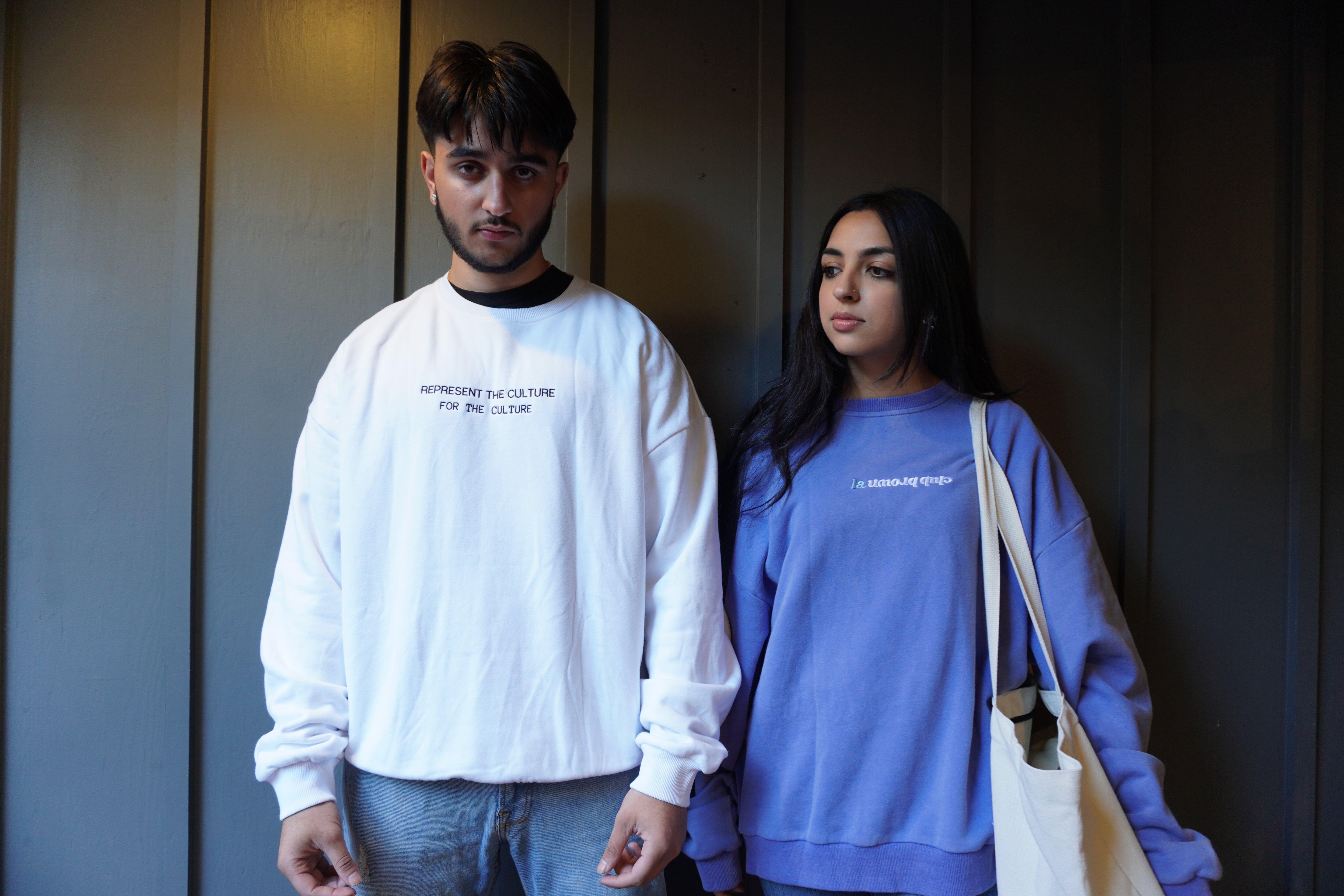 Oversized Vintage Crewneck – Bleu