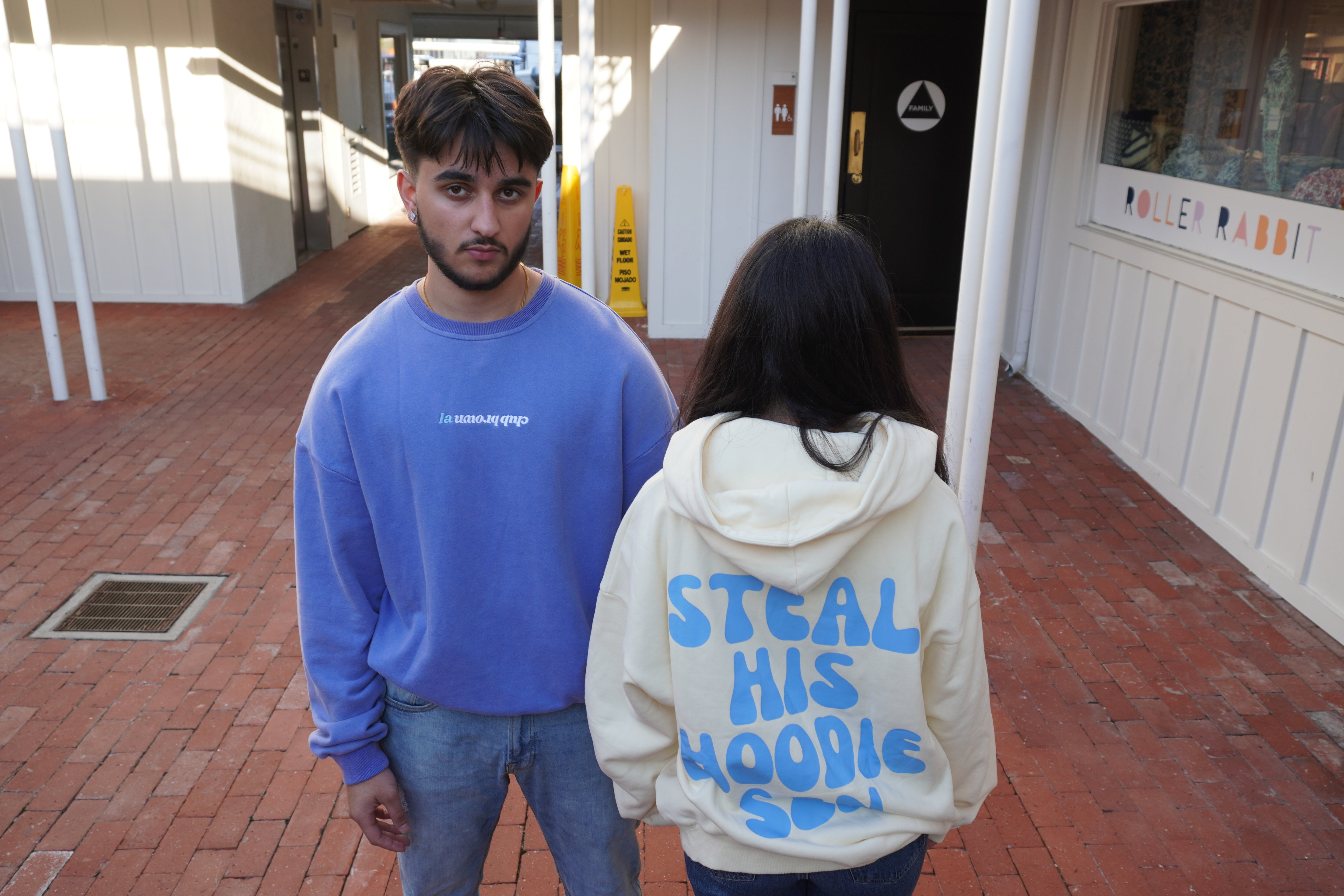 Oversized Vintage Crewneck – Bleu