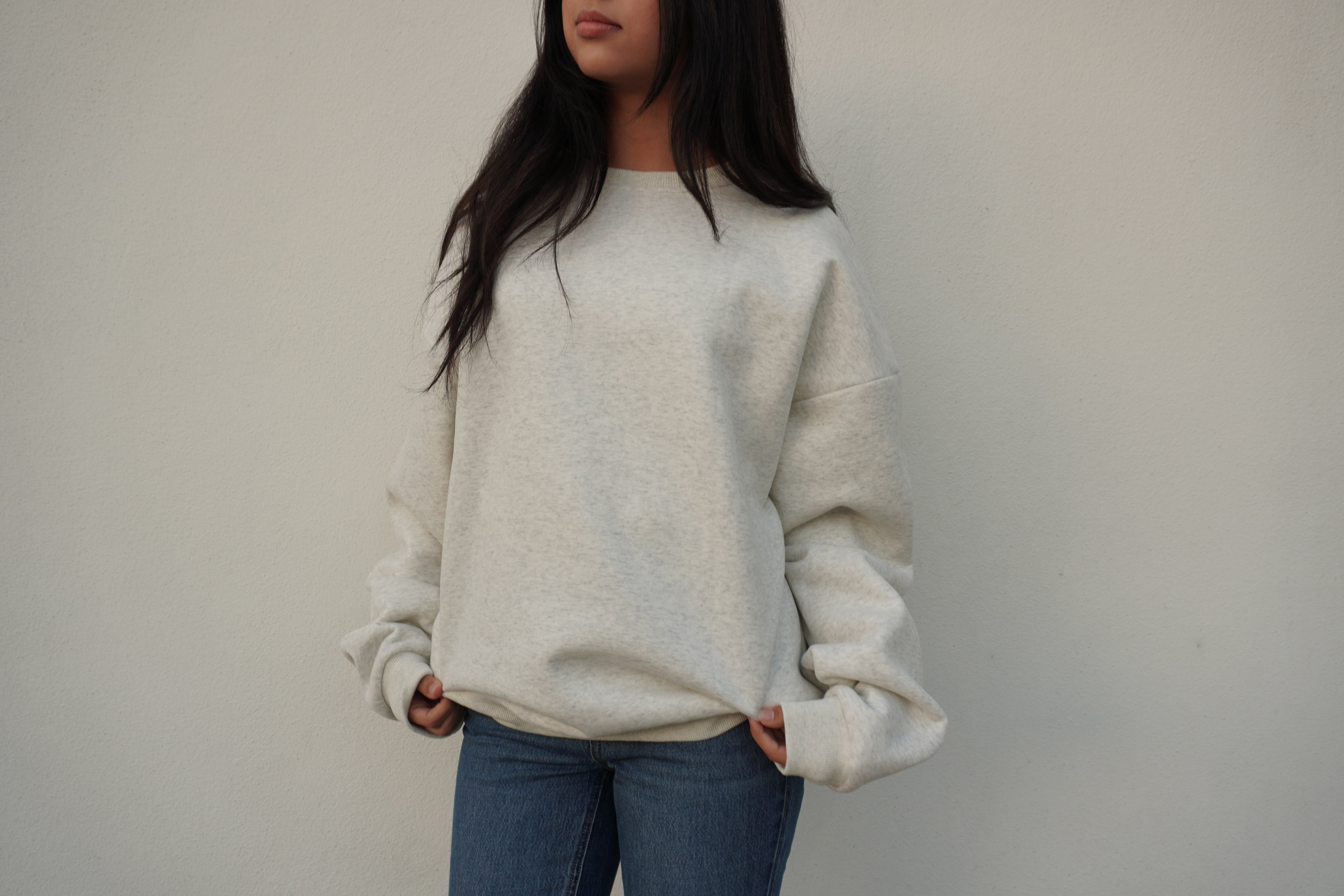 Oversized Soft Crewneck – Clair