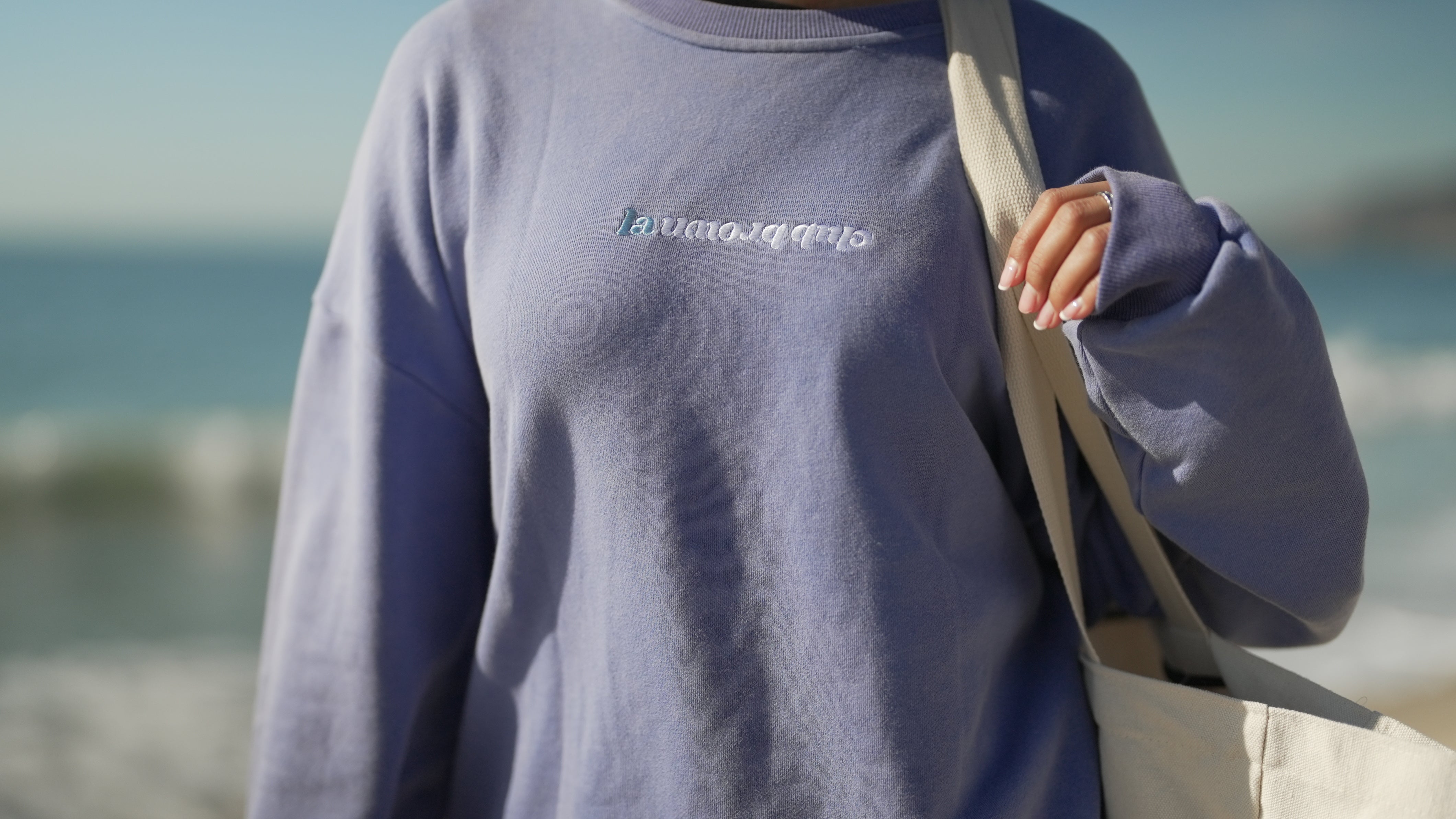 Oversized Vintage Crewneck – Bleu